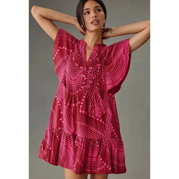 Maeve Pink Mini Dress - Picture 2 of 5